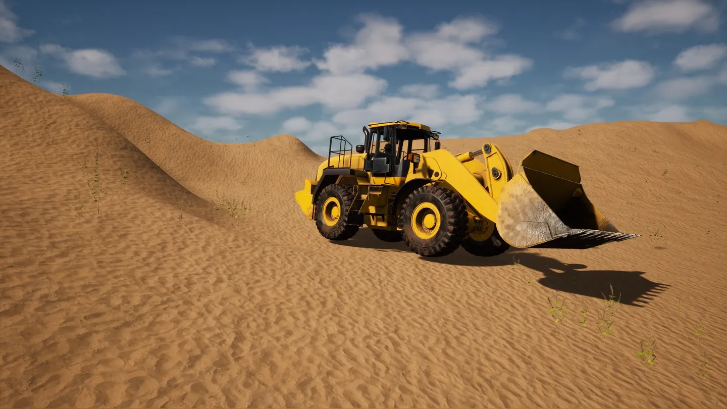 Wheel Loader in Room to Dig