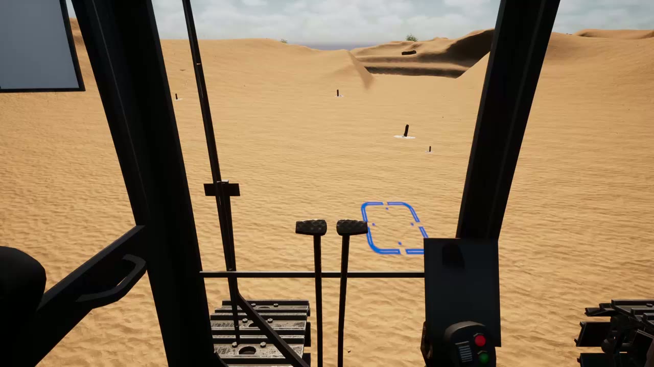 A discovery card appearing in the excavator cab